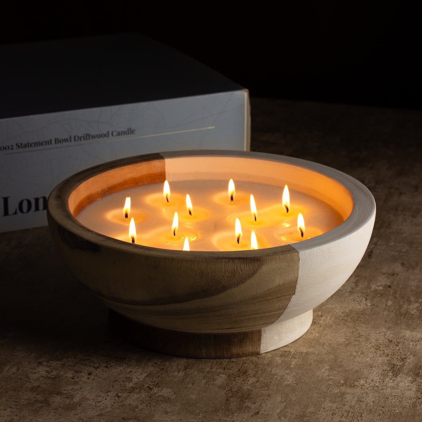 London Collective: Large Bowl Driftwood Candle - Sandalwood & Musk