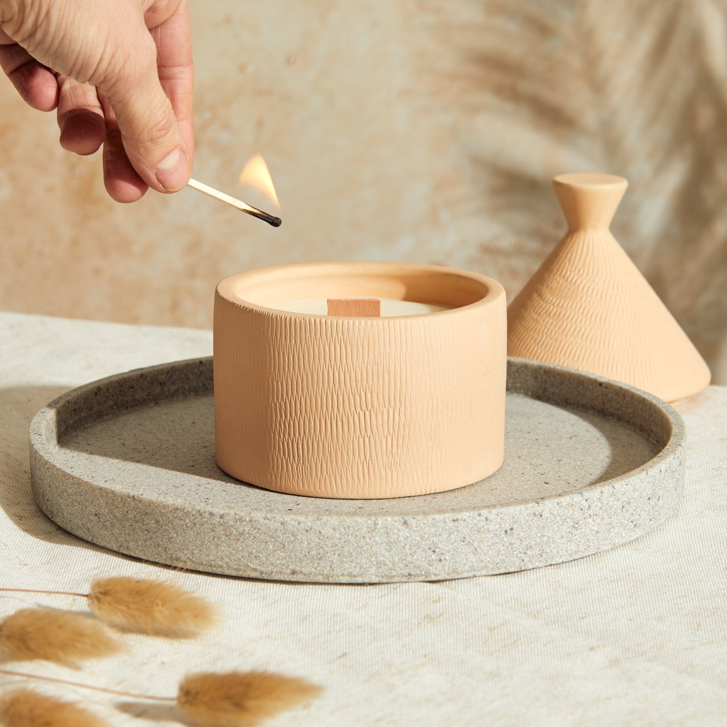 Marrakesh: Sandstone Candle - Myrrh & Tonka