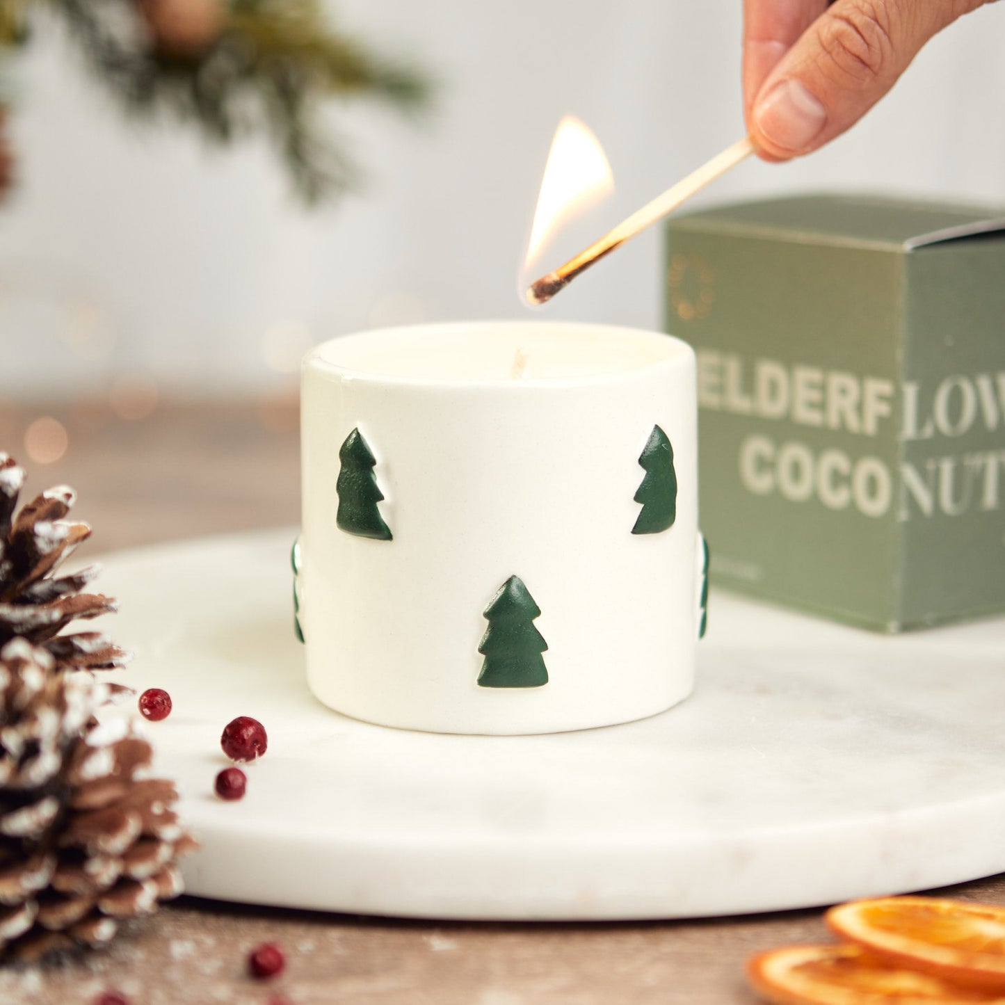 Christmas Spruce Candle - Winter Pine Fragrance