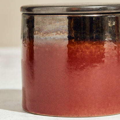 Kiln: Copper & Bronze Ceramic Candle - Pink Fizz & Polemo