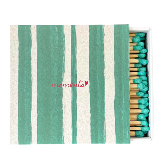 Olive Striped Memories Luxury Matches