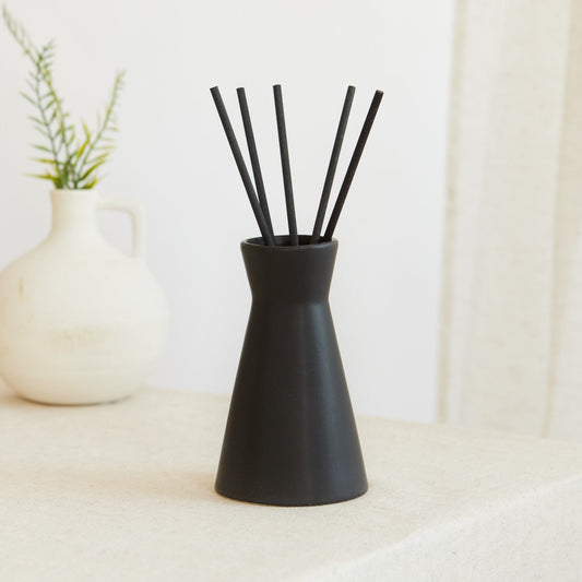 Scandi: Black Reed Diffuser - Activated Charcoal & Matcha