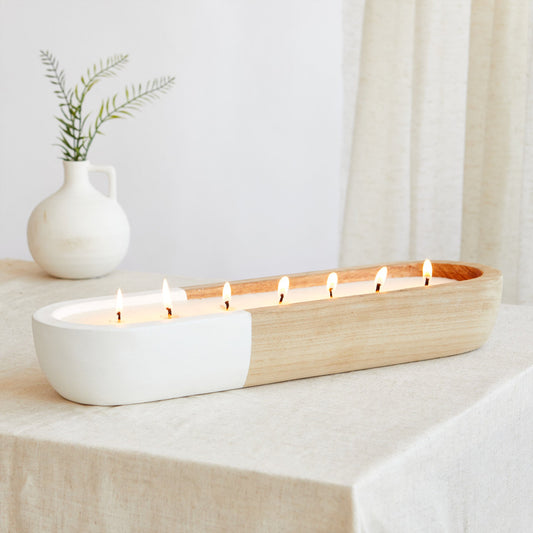 Scandi: Large Driftwood Candle - Sandalwood & Musk