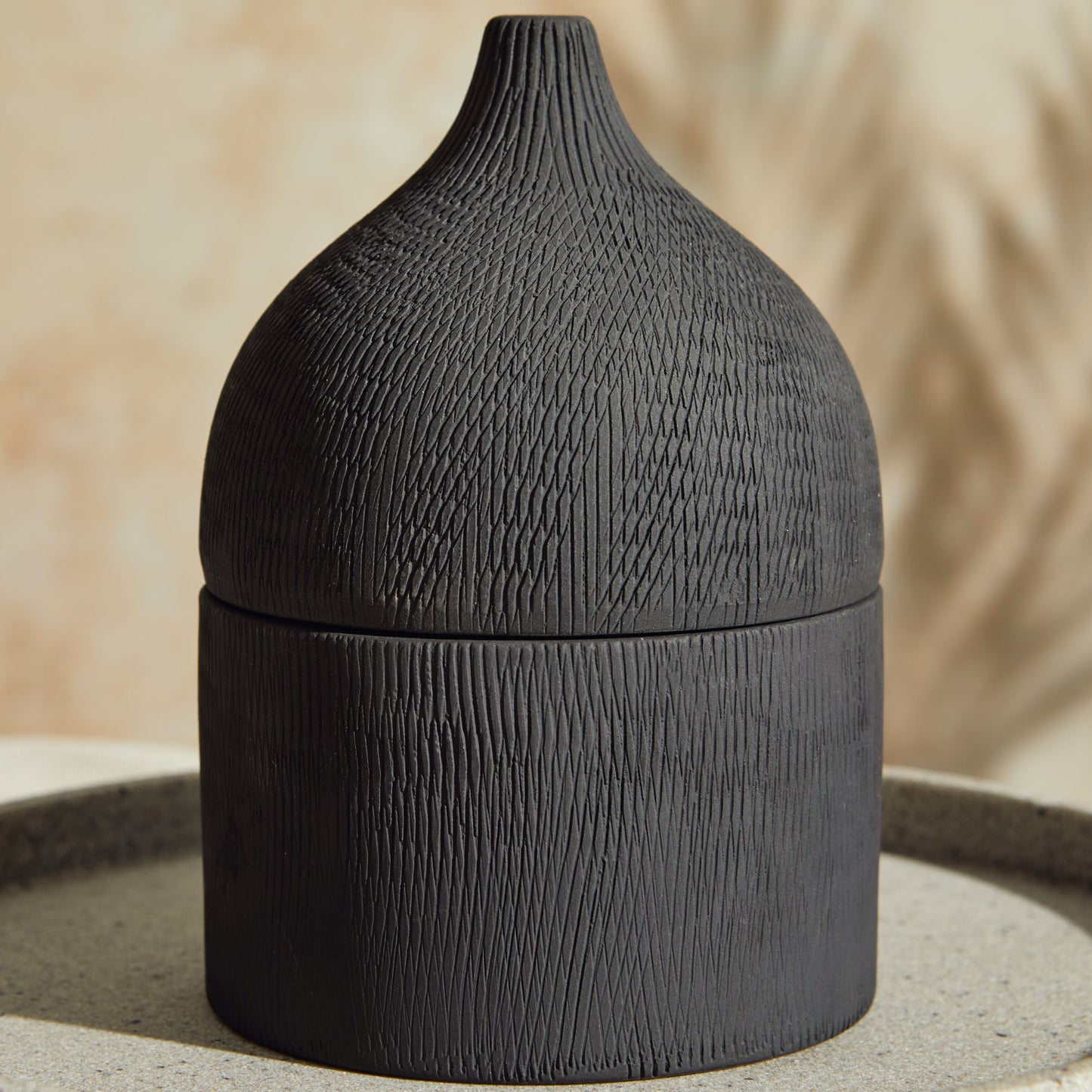 Marrakesh: Rounded Graphite Candle - Activated Charcoal & Matcha