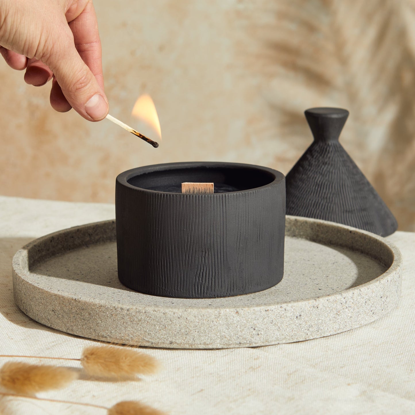 Marrakesh: Graphite Candle - Activated Charcoal & Matcha