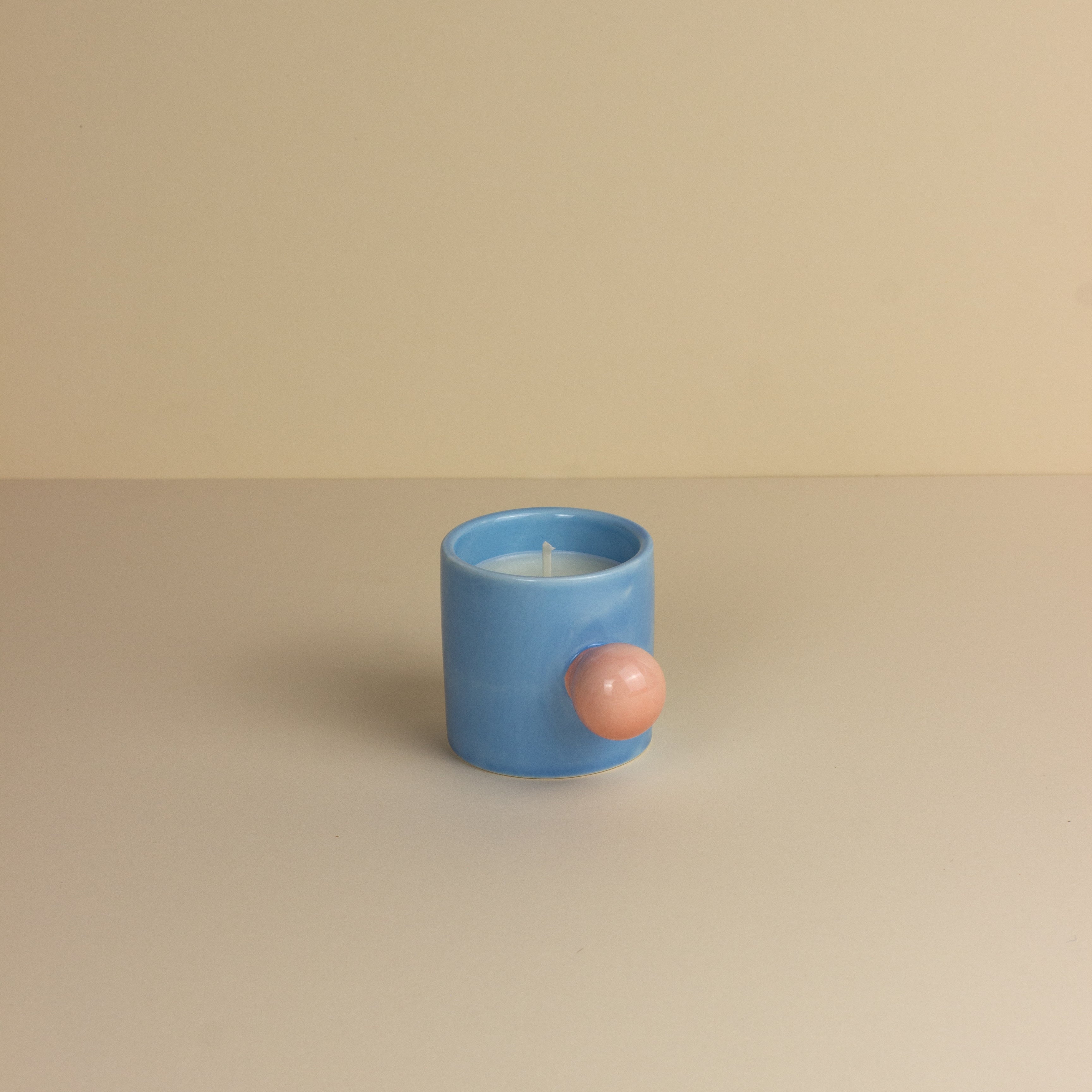 Carnival Carousel Cup Candle - Blue Acrobat