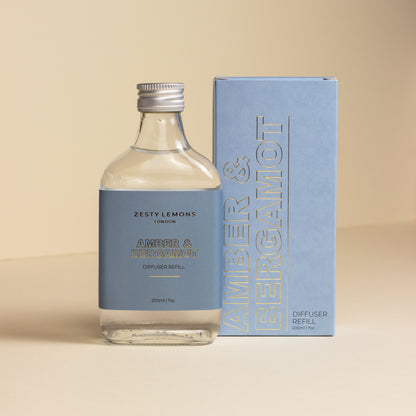 Amber & Bergamot: 200ml Diffuser Refill