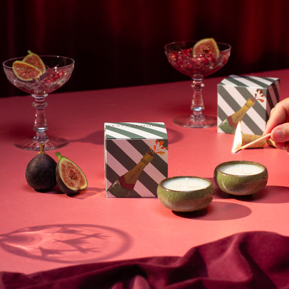 Sparkle Season: Celebrate Tea Lights (Box of 2) - Pink Fizz & Polemo